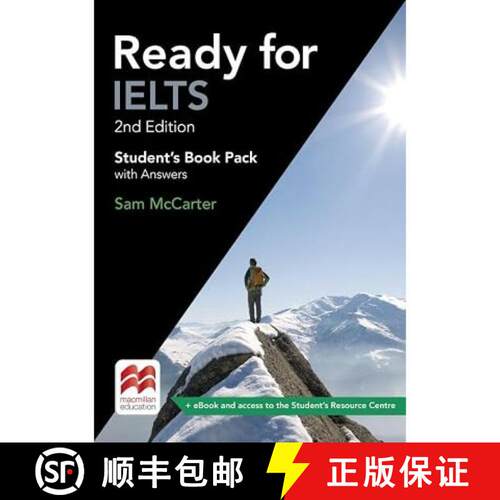 【3-4周达】Ready for IELTS. 2nd Edition. Student's Book Package with Online-Resource Center and Key [9783193129277]