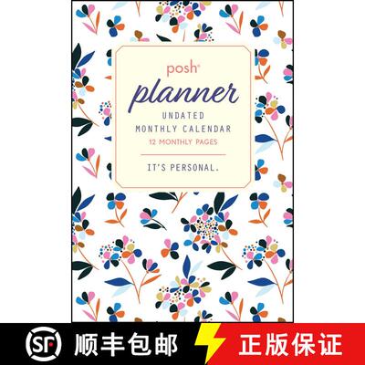【3-4周达】Posh: Perpetual Undated Monthly Pocket Planner Calendar [9781524854744]