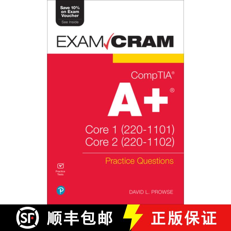 【3-4周达】CompTIA A+ Practice Questions Exam Cram Core 1 (220-1101) and Core 2 (220-1102) [9780137658183]
