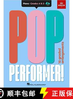 【3-4周达】ABRSM Pop Performer! Piano - Grade 4-5 [9781786015129]