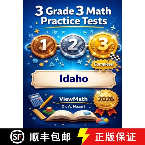 【3-4周达】3 Idaho ISAT Grade 3 Math Practice Tests: Full-Length Test Prep with Detailed Answer Expla... [9798895991176]