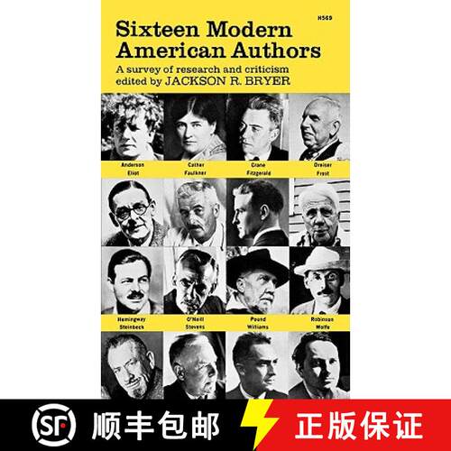 【3-4周达】精装 Sixteen Modern American Authors – A survey of research and criticism [9780393005691]
