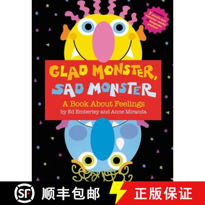 【3-4周达】精装 Glad Monster, Sad Monster: A Fun, Interactive Picture Book That Emphasizes Even Hallo... [9780316573955]