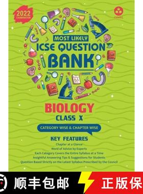 【3-4周达】Most Likely Question Bank - Biology: ICSE Class 10 for 2022 Examination [9788195133369]