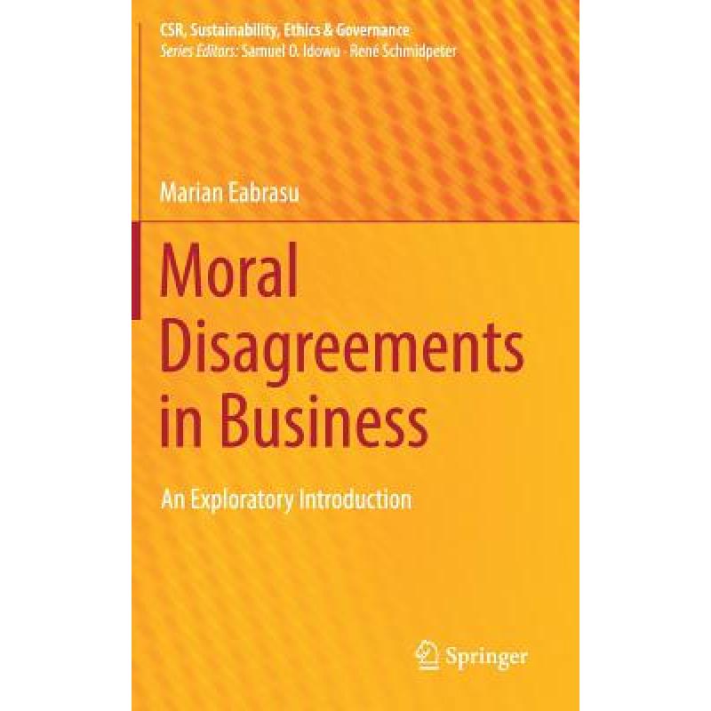 预订 moral disagreements in business : an. [9783319970097]