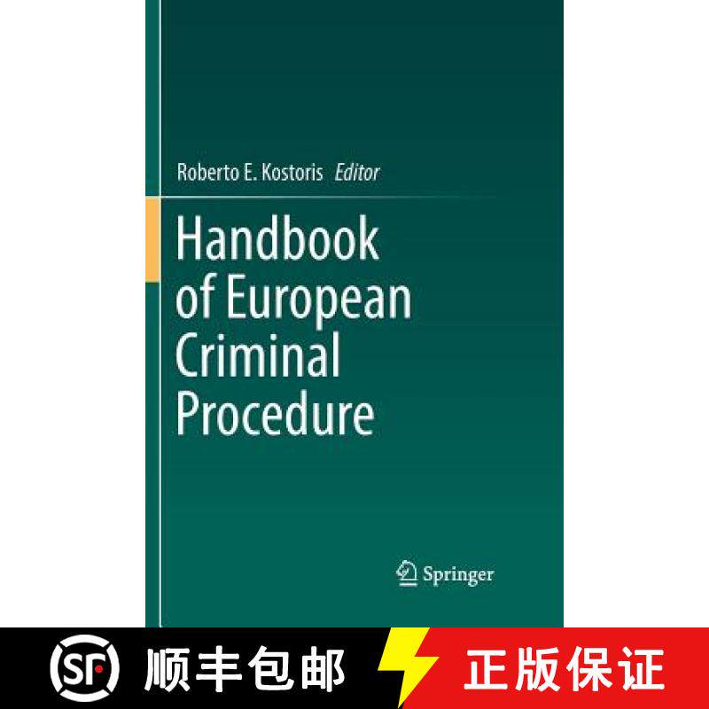 【3-4周达】Handbook of European Criminal Procedure [9783030102043]