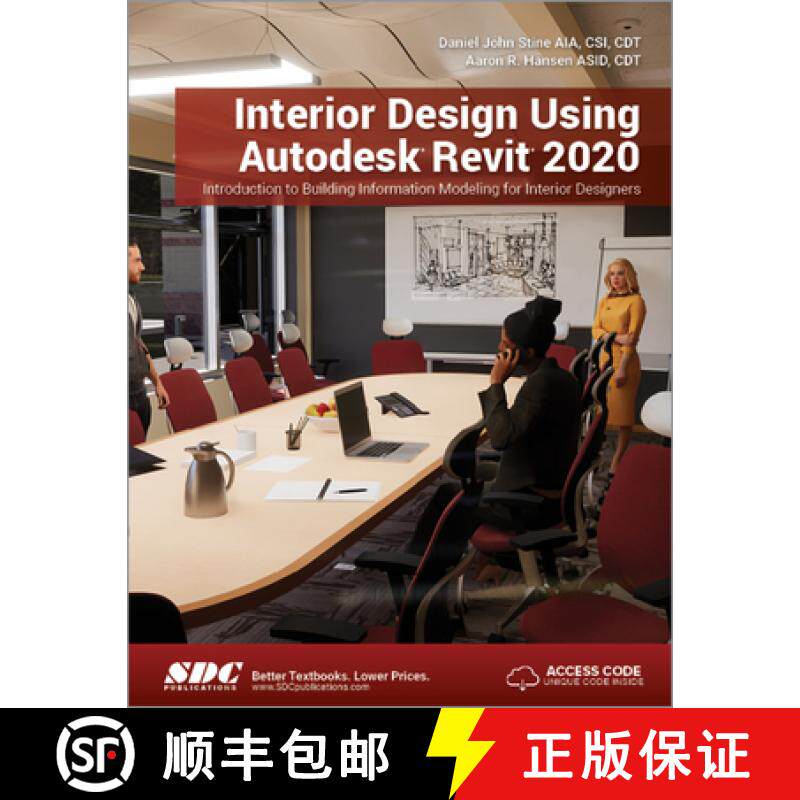 【3-4周达】Interior Design Using Autodesk Revit 2020 [9781630572549]