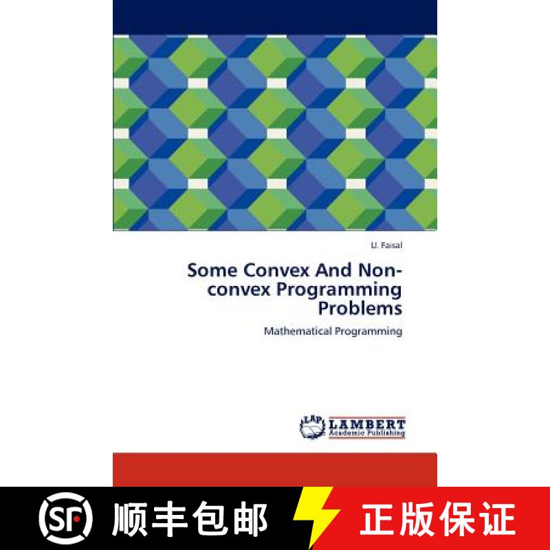 预订 Some Convex And Non-convex Programming Problems [9783659263934]