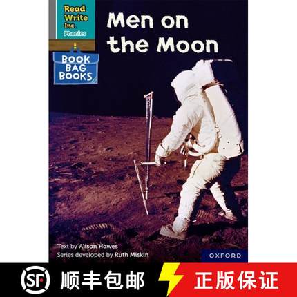 【3-4周达】Read Write Inc. Phonics: Men on the Moon (Grey Set 7 Book Bag Book 3) [9780198420743]