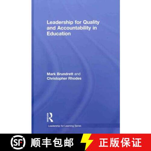 【3-4周达】精装 Leadership for Quality and Accountability in Education [9780415378734]