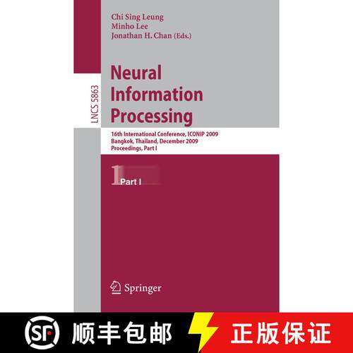 【3-4周达】Neural Information Processing: 16th International Conference, ICONIP 2009, Bangkok, Thaila... [9783642106767]