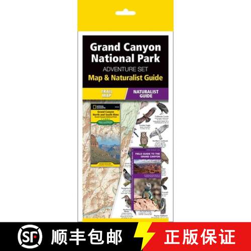 【3-4周达】Grand Canyon National Park Adventure Set: Trail Map & Wildlife Guide [With Charts] [9781583559109]