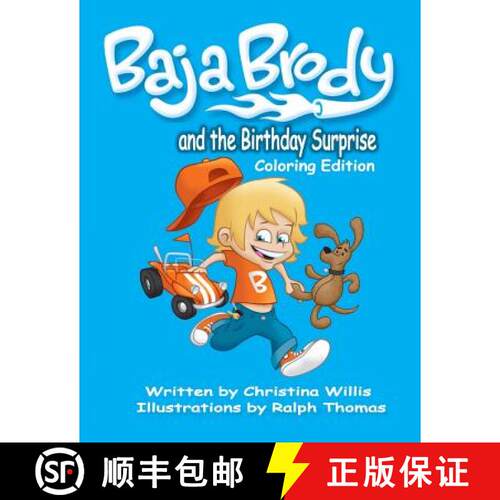 【3-4周达】Baja Brody Coloring Book Edition: and The Birthday Surprise [9780578160221]