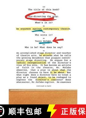 【3-4周达】Mis-directing the Play : An Argument Against Contemporary Theatre [9781566637992]