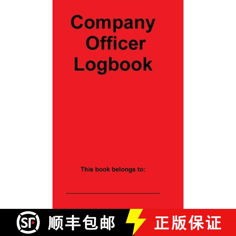 【3-4周达】Company Officer Logbook [9781387011162]
