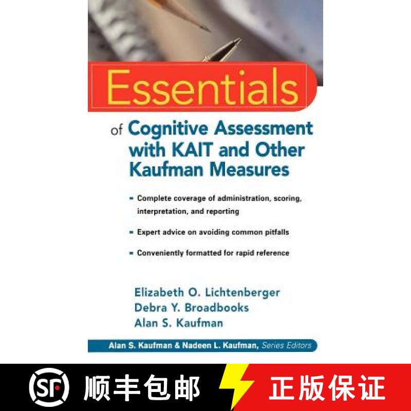 【3-4周达】Essentials Of Cognitive Assessment With Kait And Other Kaufman Measures [Wiley心理学] [9780471383178]