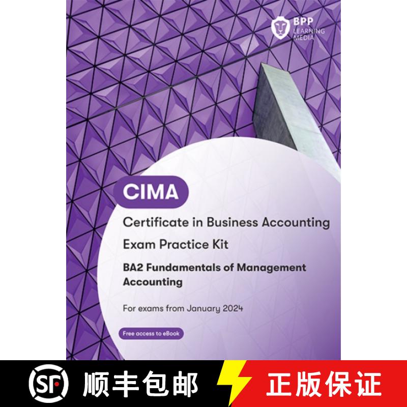 【2-3周达】CIMA BA2 Fundamentals of Management Accounting: Exam Practice Kit [9781035507863]