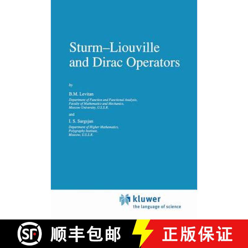 【3-4周达】Sturm--Liouville and Dirac Operators [9789401056670]