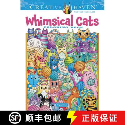 预订 Creative Haven Whimsical Cats Coloring Book [9780486848662]