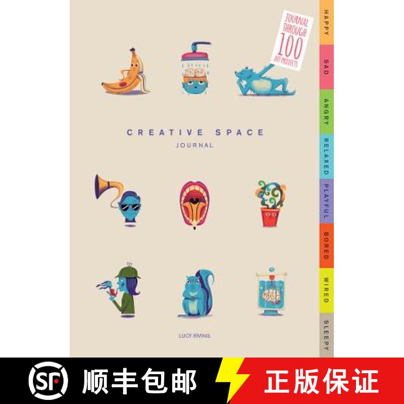 【3-4周达】Creative Space Journal: Journal Through 100 Art Projects: Journal Through 100 Art Projects [9781781453070]