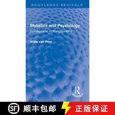 【3-4周达】Stylistics and Psychology: Investigations of Foregrounding [9780367672461]