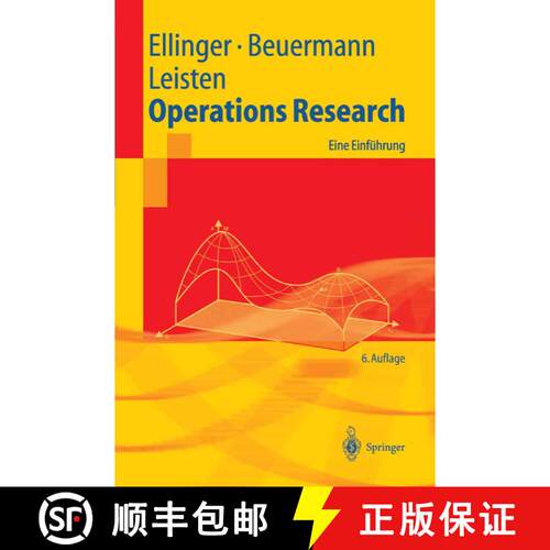 【3-4周达】Operations Research : Eine Einführung (6. Auflage 2003) [9783540004776]