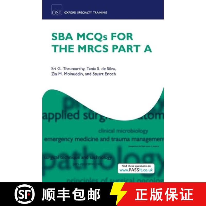 【3-4周达】SBA MCQs for the MRCS Part A [9780199645633]