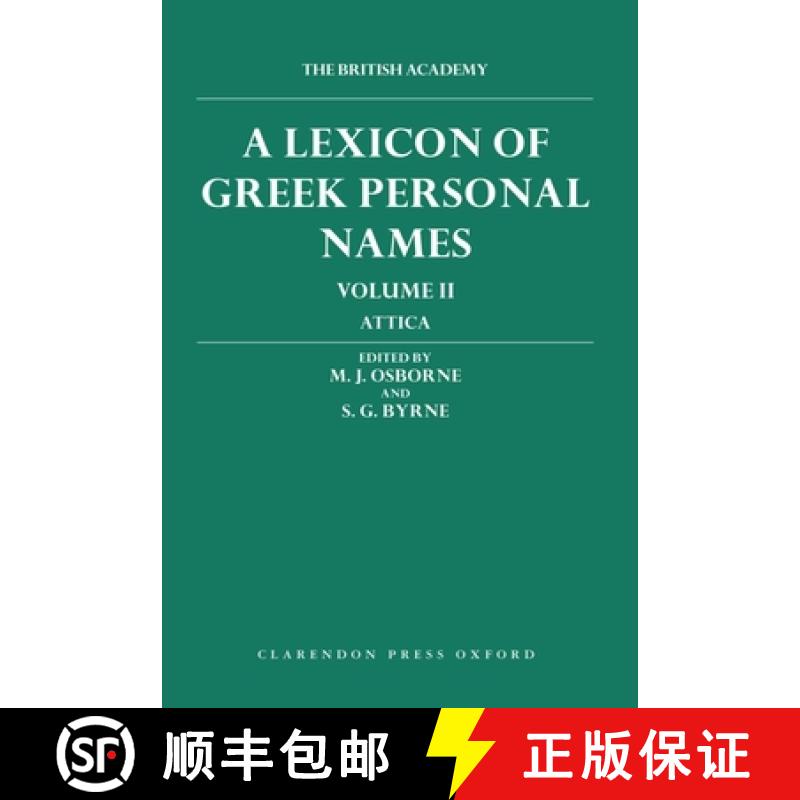 【3-4周达】Lexicon of Greek Personal Names: Volume II: Attica: - A Lexicon of Greek Personal Names: V... [9780198149903]
