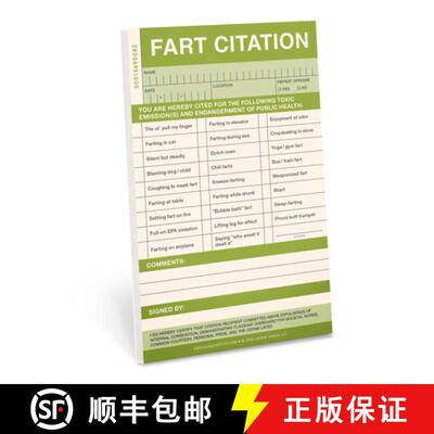 【3-4周达】Knock Knock Fart Sticky Citation Pad [9781683492528]