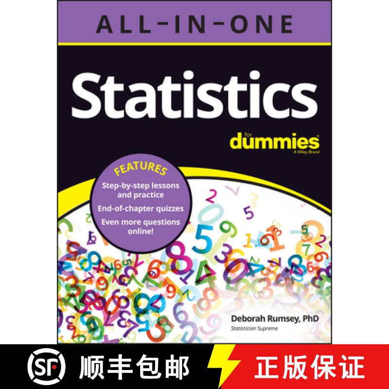 【3-4周达】Statistics All-in-One For Dummies (+ Chapter Quizzes Online) [9781119902560]