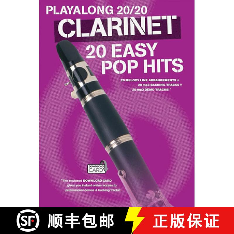 【2-3周达】Playalong 20/20 Clarinet: 20 Easy Pop Hits (Book/Audio Download) [9781783059881]