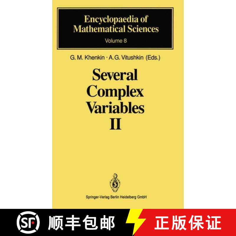 【3-4周达】Several Complex Variables II: Function Theory in Classical Domains. Complex Potential Theory [9783540181750]