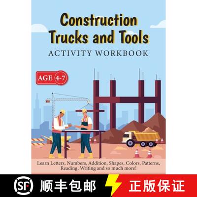 【3-4周达】Construction Trucks and Tools - Activity Workbook [9781087970394]
