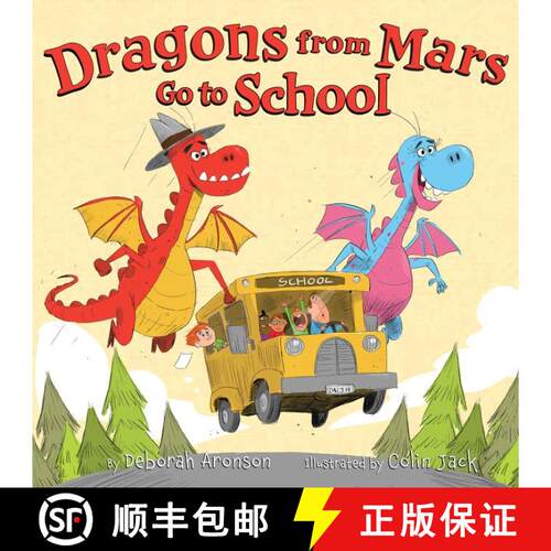 【3-4周达】精装 Dragons from Mars Go to School [9780062368515]