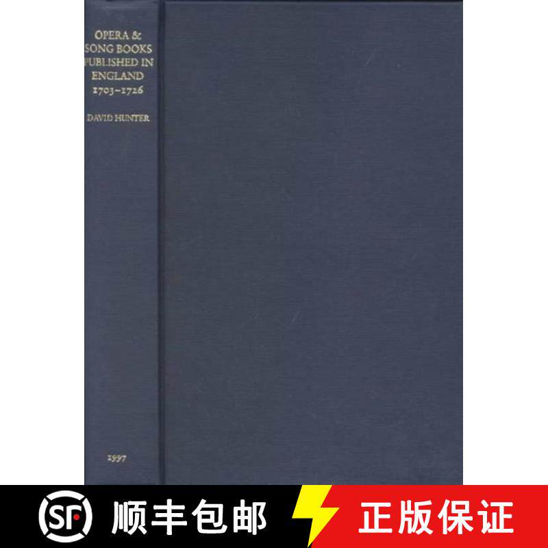 【3-4周达】Opera and Song Books Published in England, 1703-1726: A Descriptive Bibliography [9780948170102]