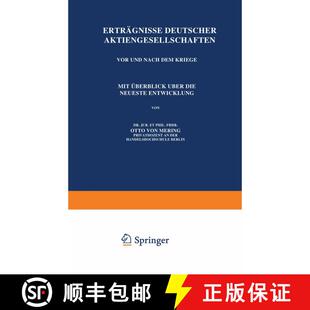 【3-4周达】Ertragnisse Deutscher Aktiengesellschaften VOR Und Nach Dem Kriege: Mit UEberblick UEber D... [9783642900976]
