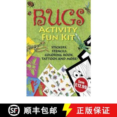 预订 Bugs Activity Fun Kit: Stickers, Stencils, Coloring Book, Tattoos and More! [With Coloring Book ... [9780486459028]