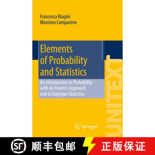 【3-4周达】Elements of Probability and Statistics: An Introduction to Probability with de Finetti’s ... [9783319072531]
