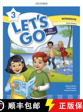【3-4周达】Lets Go Level 3 Workbook with Online Practice 5th Edition [9780194049511]