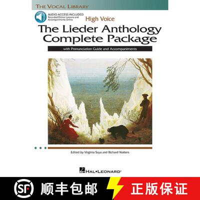 【3-4周达】The Lieder Anthology Complete Package - High Voice: Book/Pronunciation Guide/Accompaniment... [9781480329676]