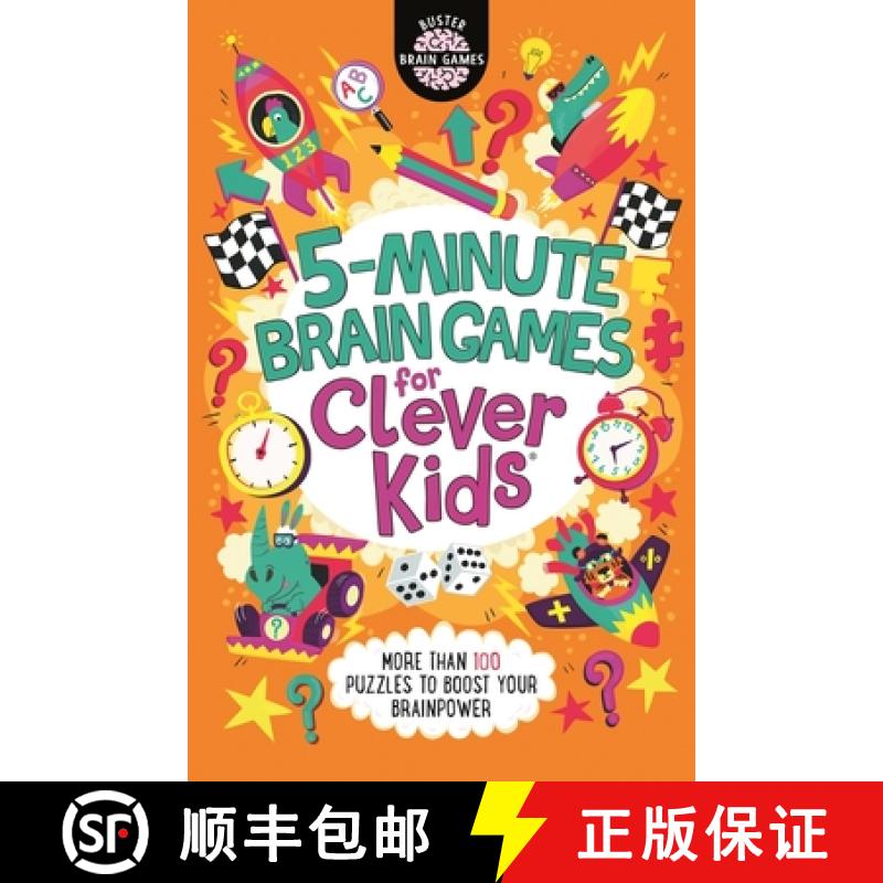 【2-3周达】5-Minute Brain Games for Clever Kids(r): Volume 20 [9781780557403]