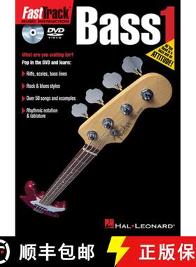 预订 Fasttrack Bass Method 1 [9781423463269]