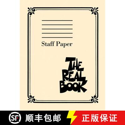 【3-4周达】The Real Book Staff Paper 400 Pages of Perforated Manuscript Paper with 9 Staves Per Page ... [9781423441342]