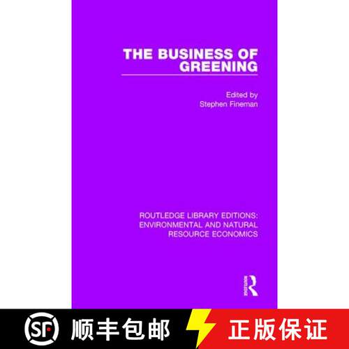 【3-4周达】精装 BUSINESS OF GREENING  (RLE, ENVIRON [9781138081130]