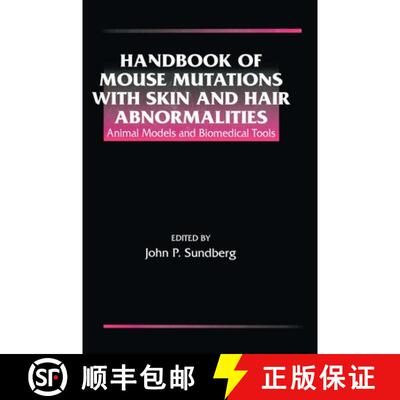 【3-4周达】精装 Handbook of Mouse Mutations with Skin and Hair Abnormalities [9780849383724]