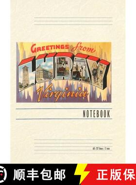 【3-4周达】Vintage Lined Notebook Greetings from Luray [9798385453061]