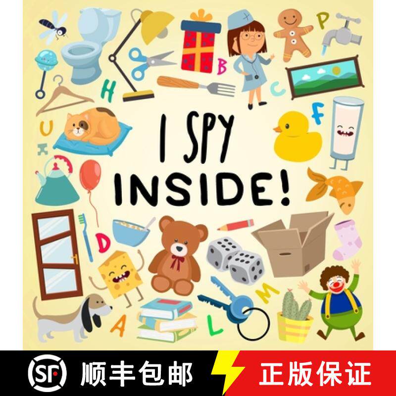【3-4周达】I Spy - Inside!: A Fun Guessing Game for Kids (Age 3+) [9781914047497]