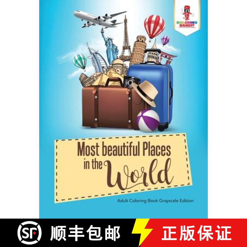 【3-4周达】50 Most beautiful Places in the World : Coloring Book for Travel [9780228205807]