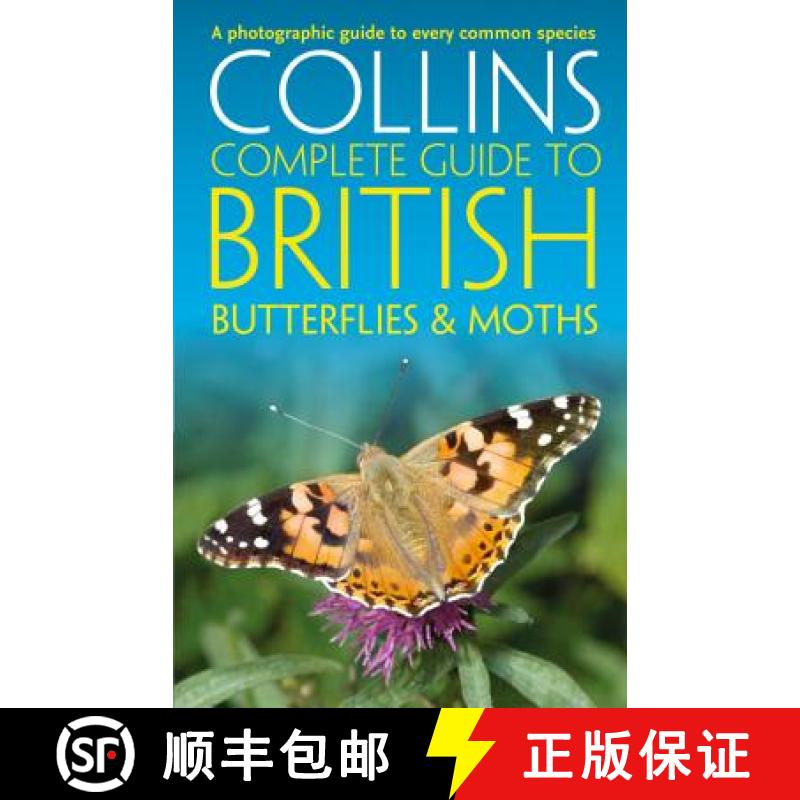 【3-4周达】British Butterflies and Moths (Collins Complete Guides) [9780008106119]