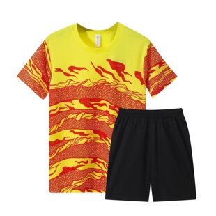 新款龙舟队服套装端午划龙舟短袖龙纹训练服团购定制中国风篮球服